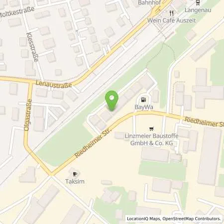 Standortübersicht der Tankstelle BayWa Tankstelle Langenau in 89129 Langenau