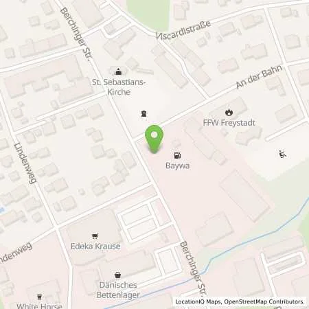 Standortübersicht der Tankstelle BayWa Tankstelle Freystadt in 92342 Freystadt