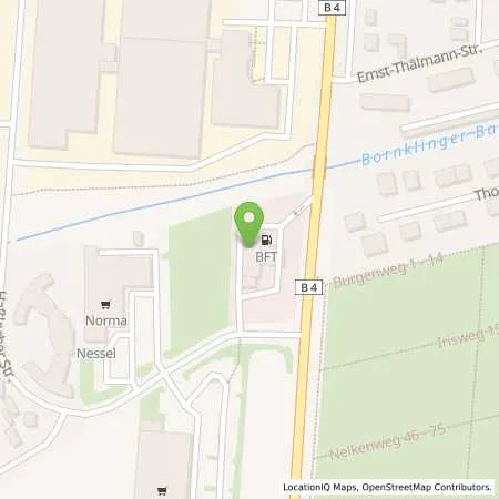 Standortübersicht der Tankstelle Eberhard Wiegand in 99189 Gebesee