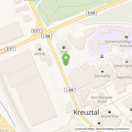 Standortübersicht der Tankstelle Aral Tankstelle in 57223 Kreuztal