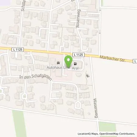 Standortübersicht der Tankstelle Aral Tankstelle in 74385 Pleidelsheim