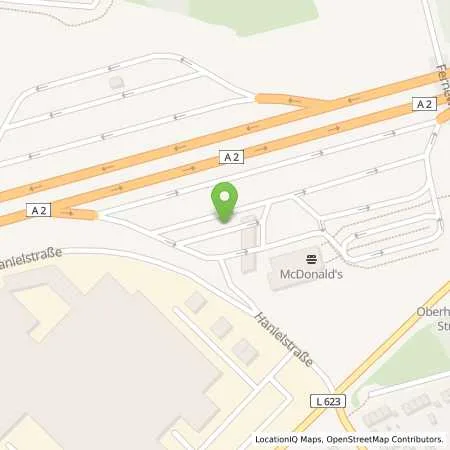 Standortübersicht der Tankstelle Shell Bottrop A2 Bottrop Sued in 46242 Bottrop