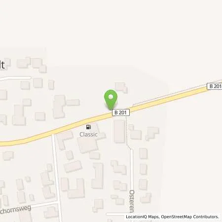 Standortübersicht der Tankstelle Wester-Ohrstedt in 25885 Wester-Ohrstedt