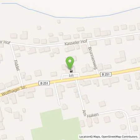 Standortübersicht der Tankstelle Guenther Tank in 34317 Dörnberg