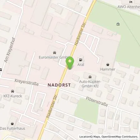 Standortübersicht der Tankstelle Aral Tankstelle in 26125 Oldenburg