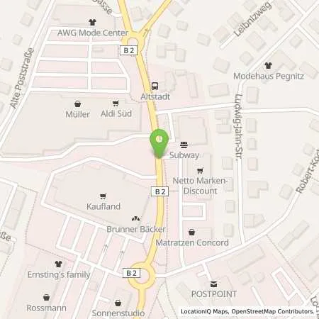 Standortübersicht der Tankstelle Aral Tankstelle in 91257 Pegnitz