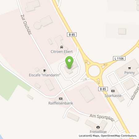 Standortübersicht der Benzin-Super-Diesel Tankstelle: Aral Tankstelle in 07338, Kaulsdorf