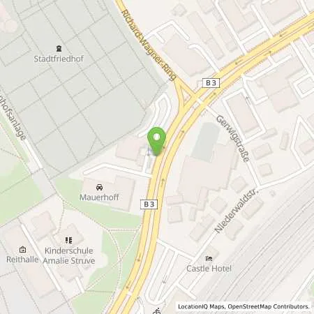 Standortübersicht der Tankstelle JET RASTATT KARLSRUHER STR. 1 in 76437 RASTATT