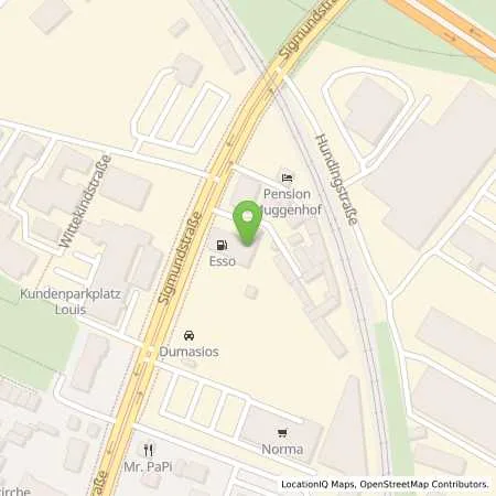 Standortübersicht der Tankstelle Esso Tankstelle in 90431 NUERNBERG