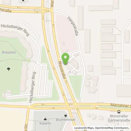 Standortübersicht der Tankstelle JET BERLIN RHINSTR. 240 in 13055 BERLIN