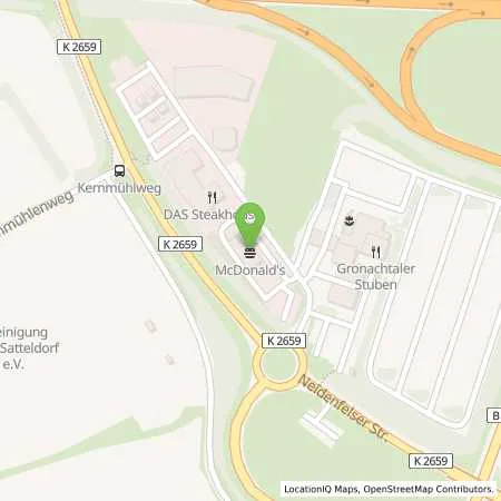 Standortübersicht der Tankstelle Esso Tankstelle in 74589 SATTELDORF