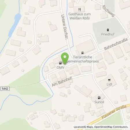 Standortübersicht der Tankstelle Lechbruck Am Bahnhof 2 in 86983 Lechbruck