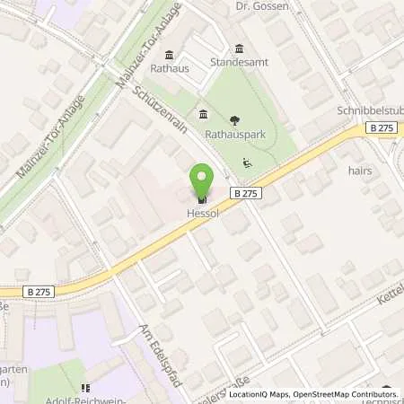 Standortübersicht der Tankstelle Hessol in 61169 Friedberg