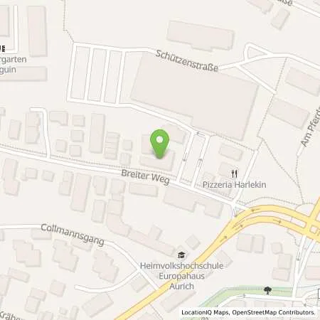 Standortübersicht der Tankstelle TS Aurich in 26603 Aurich