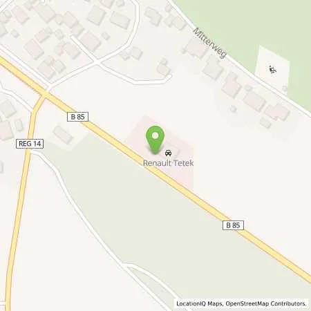 Standortübersicht der Tankstelle AVIA Tankstelle in 94234 Viechtach