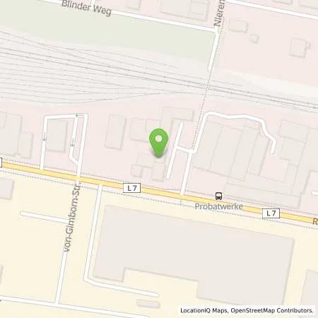 Standortübersicht der Tankstelle JET EMMERICH REESER STR. 57 in 46446 EMMERICH