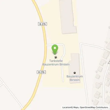 Standortübersicht der Tankstelle Birstein in 63633 Birstein