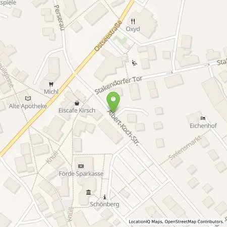 Standortübersicht der Tankstelle Schönberg in 24217 Schönberg