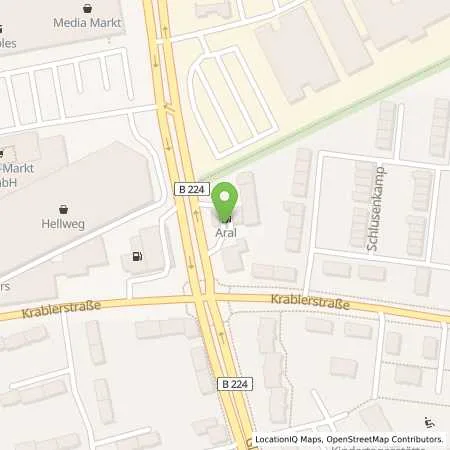 Standortübersicht der Tankstelle Aral Tankstelle in 45326 Essen