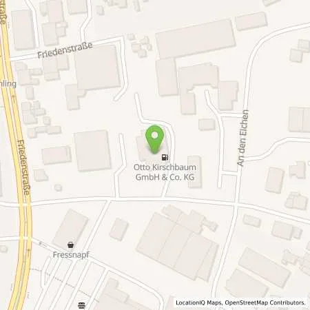 Standortübersicht der Tankstelle Otto Kirschbaum GmbH & Co. KG in 42699 Solingen