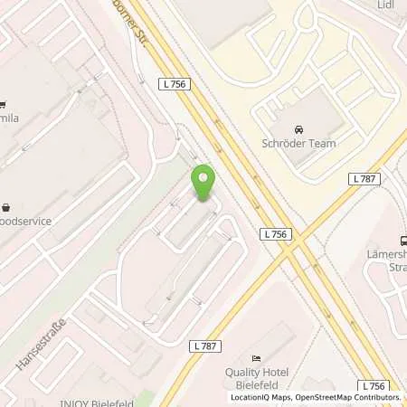 Standortübersicht der Tankstelle Ratio Bielefeld in 33689 Bielefeld