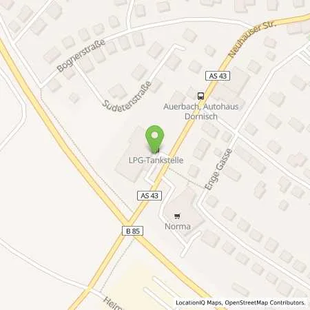 Standortübersicht der Tankstelle Shell Auerbach Neuhauser Str. 26 in 91275 Auerbach