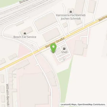 Standortübersicht der Tankstelle Shell Halle (Saale) Berliner Str. 190 in 06116 Halle (Saale)