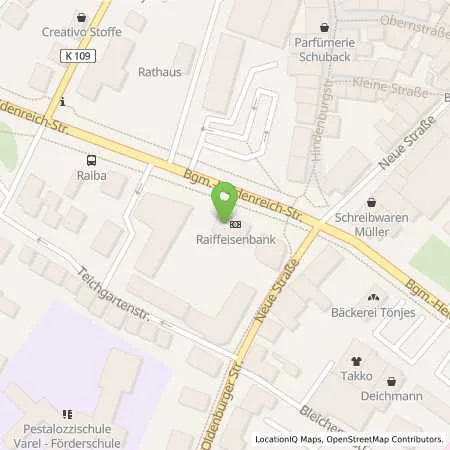 Standortübersicht der Tankstelle Varel I in 26316 Varel