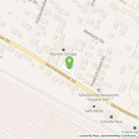 Standortübersicht der Tankstelle Esso Tankstelle in 35614 ASSLAR