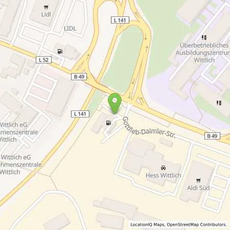 Standortübersicht der Tankstelle TOTAL WITTLICH in 54516 WITTLICH