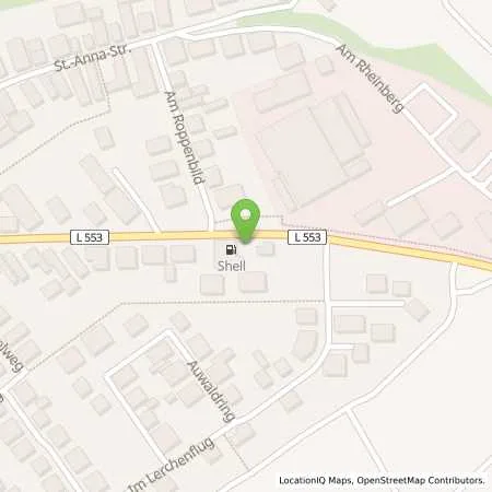 Standortübersicht der Tankstelle Shell Kuhardt Rheinstr. 20 in 76773 Kuhardt