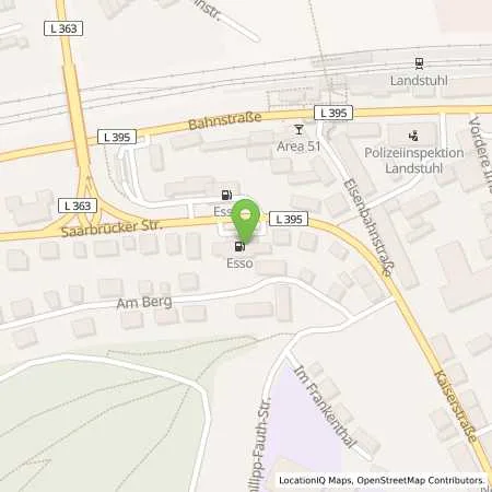 Standortübersicht der Tankstelle Esso Tankstelle in 66849 LANDSTUHL