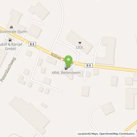 Standortübersicht der Tankstelle Aral Tankstelle in 57610 Altenkirchen