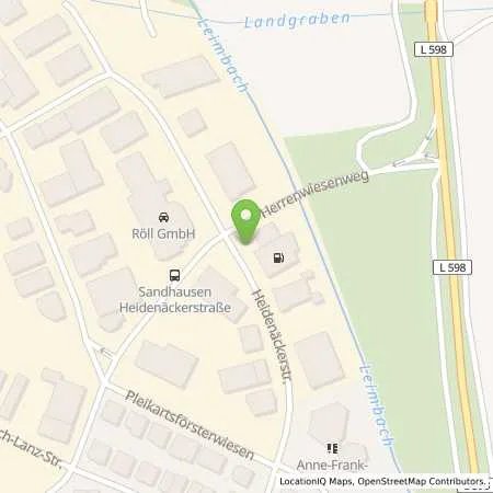 Standortübersicht der Tankstelle Giovanni Brucculeri in 69207 Sandhausen