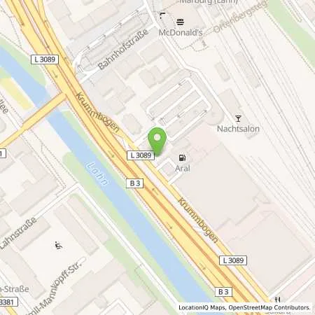 Standortübersicht der Tankstelle Aral Tankstelle in 35039 Marburg