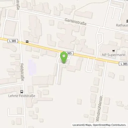 Standortübersicht der Tankstelle Bft Lehrte Ahltener Straße 15 in 31275 Lehrte