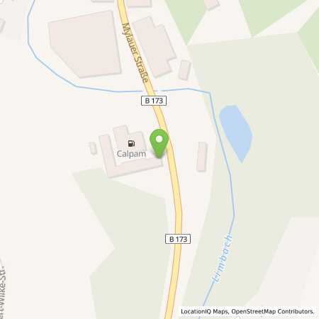 Standortübersicht der Benzin-Super-Diesel Tankstelle: Calpam Tankstelle in 08491, Netzschkau