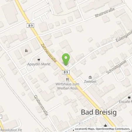 Standortübersicht der Tankstelle AVIA XPress Automatenstation in 53498 Bad Breisig