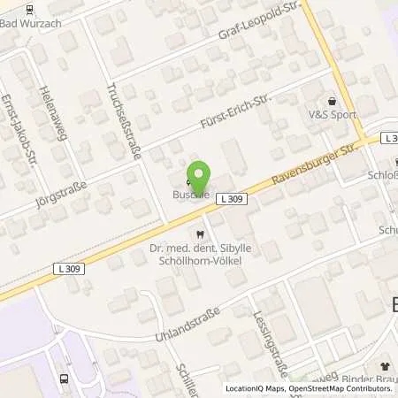 Standortübersicht der Tankstelle Esso Tankstelle in 88410 BAD WURZACH