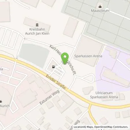 Standortübersicht der Tankstelle JET AURICH EMDER STR. 8 in 26603 AURICH