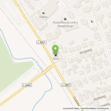 Standortübersicht der Tankstelle AVIA Xpress Automatenstation in 36124 Eichenzell