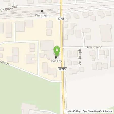 Standortübersicht der Tankstelle AVIA Tankstelle in 61273 Wehrheim