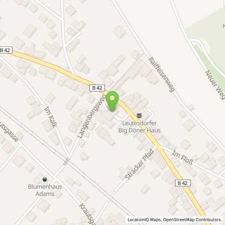 Standortübersicht der Tankstelle Wolfgang Gattung in 56599 Leutesdorf