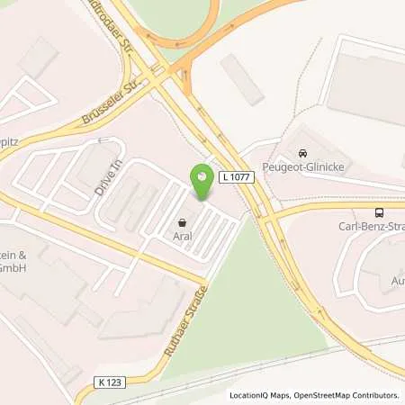 Standortübersicht der Tankstelle Aral Tankstelle in 07747 Jena