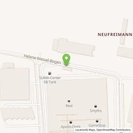 Standortübersicht der Tankstelle Supermarkt-Tankstelle MUENCHEN HELENE-WESSEL-BOGEN 26 in 80939 MUENCHEN