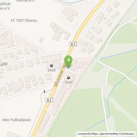 Standortübersicht der Tankstelle Shell Oberau Münchner Str. 7 U. 10 in 82496 Oberau