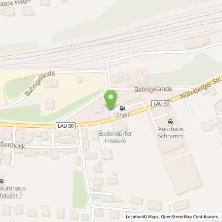 Standortübersicht der Tankstelle Shell Hersbruck Nürnberger Str 60 in 91217 Hersbruck