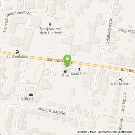 Standortübersicht der Tankstelle Esso Tankstelle in 59199 BOENEN