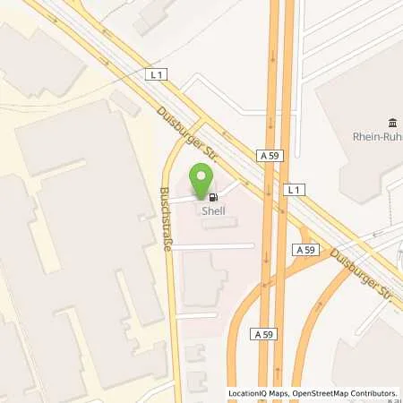 Standortübersicht der Tankstelle Shell Duisburg Buschstr. in 47166 Duisburg