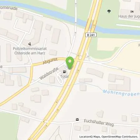 Standortübersicht der Tankstelle TotalEnergies Osterode in 37520 Osterode